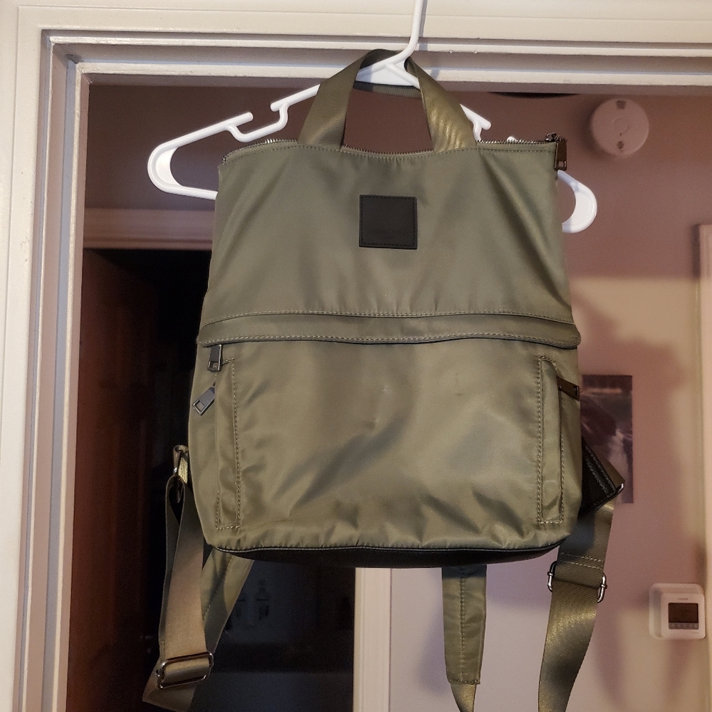 Cynthia Rowley army Green laptop backpack
